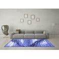 thumbnail image 3 of Ahgly Company Indoor Rectangle Abstract Blue Modern Area Rugs, 5' x 7', 3 of 4