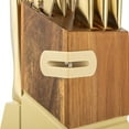 thumbnail image 3 of Thyme & Table 15-Piece Knife Block Set with Built-in Sharpener, Champagne Finish, 3 of 14
