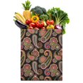 thumbnail image 1 of Retro Paisley Floral Foldable Grocery Bag - Large Capacity Washable Durable Reusable Tote, 1 of 6
