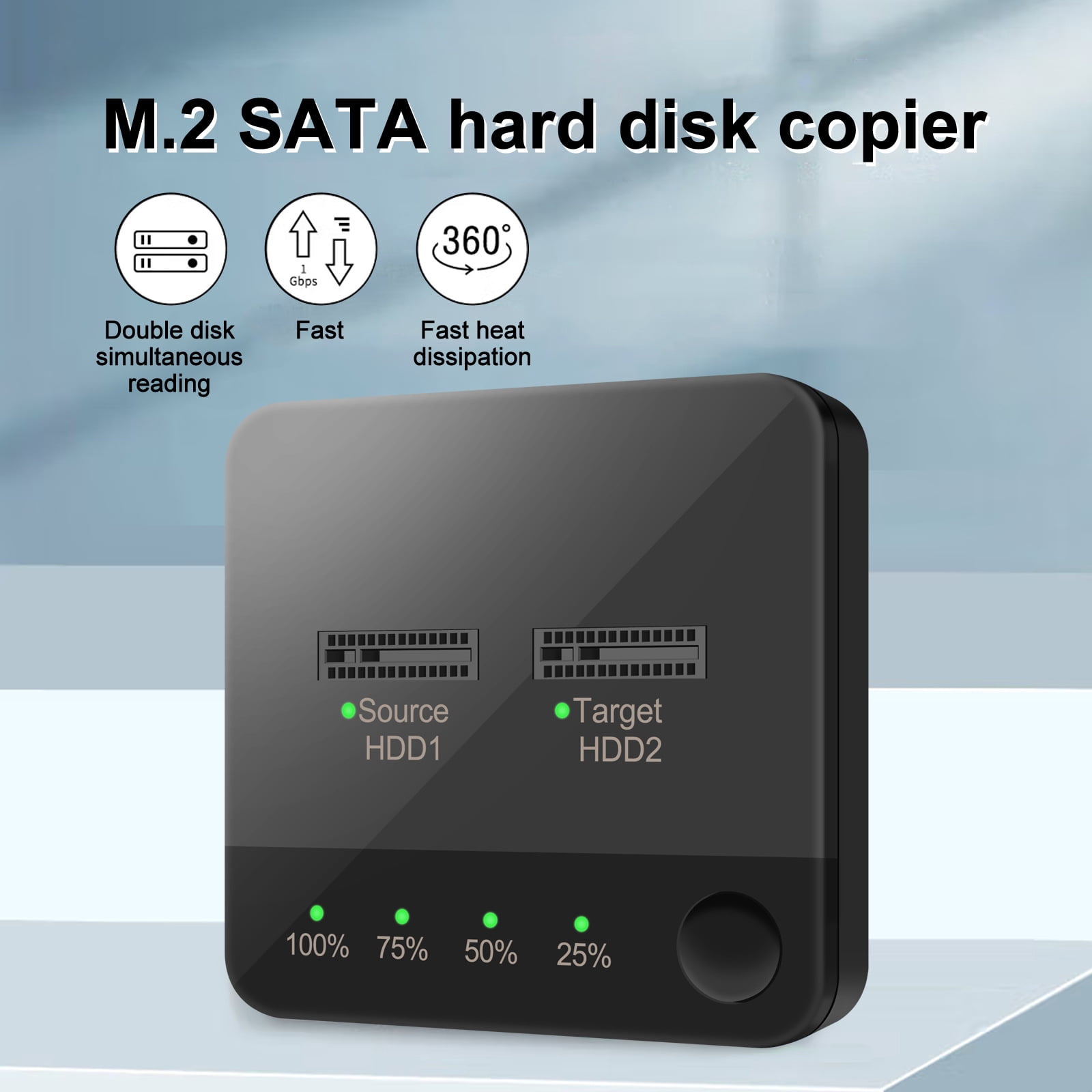 SATA Docking Station Duplicator SSD Storage Solution 5V 2A Multi