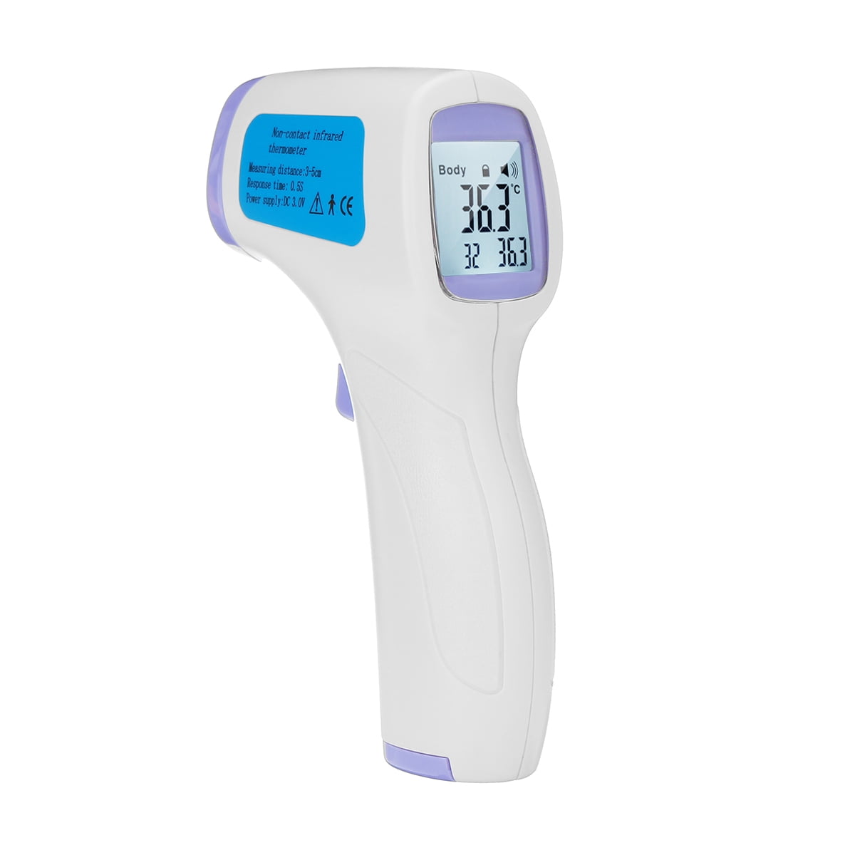 Digital LCD Non-contact IR Infrared Thermometer Forehead Body Temperature Meter