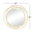 thumbnail image 4 of DecMode 41" x 41" Gold Wall Mirror with Overlapping Circles, 4 of 14