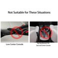 thumbnail image 4 of Paquete de 2 organizadores de asiento delantero para coche, espacio de bolsillo para asiento de coche, organizador de asiento de coche de cuero, relleno de espacio para asiento de coche con portavasos (rojo PU) BANYUO Electrónica, 4 of 6