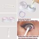 thumbnail image 3 of Kit de estuches para lentes de contacto Erewa con espejo y 3 estuches adicionales, color rosa, 3 of 7