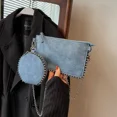 thumbnail image 2 of Bolsos de hombro de moda con cremallera de tendencia para mujer 2024, bolsos cruzados de diseño de PU de lujo ligero para mujer, bolsas femeninas de alta calidad, 2 of 5