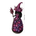 thumbnail image 6 of JWZZYD Enchanted Autumn Witch Figurine,Fall Witch Decor Halloween Tabletop Statue with Leaf Gown, 3.9" Witch Figurine, Seasonal Resin Witch Decoration for Mantel Shelf Home (Purple), 6 of 6