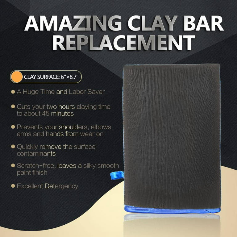 1 Pack Clay Mitt, Fine Grade Clay Bar Mitt Surface Prep Mitt Finish Clay  Bar Mitt Wash Mitt Clay Eraser Mitt for Car Detailing Clay Bar Alternative  Novel Detailing Tool & Kit
