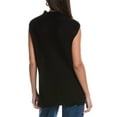 thumbnail image 2 of Bella Dahl womens  Mock Neck Sweater Vest, s, Black, 2 of 3