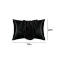 thumbnail image 3 of Fmbmuo Satin Pillowcase for Hair and Skin 20x30in,Super Soft and Cooling Similar to Silk Pillow Cases 4 Pack with Envelope Closure,Gift for Women Men, 3 of 8