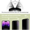 thumbnail image 2 of (2-Pack Matte Privacy Anti-Spy Screen Protector for iPhone 14 Pro Max/15 Plus/16 Plus (6.7-Inch),9H Tempered Glass,Anti-Glare,Full Coverage,Anti-Fingerprint,Auto Dust Removal,Bubble-Free, 2 of 7