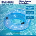 thumbnail image 3 of Bluescape 46" Blue Glitter Dream Pool Ring Float, Adult Unisex, 3 of 9
