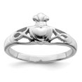 thumbnail image 1 of 925 Sterling Silver Celtic Ring Claddagh, 1 of 7