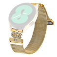 thumbnail image 1 of For Huawei Watch GT 3 Pro 43mm Milanese Mesh Band Magnetic Crown Clasp Stainless Steel Strap - Rose, 1 of 5