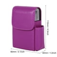 thumbnail image 7 of Cigarette Case for Women,Cigarette Case With Lighter, PU Leather Tobacco Pouch Lighter Holder Name Card Storage Container [Red], 7 of 7