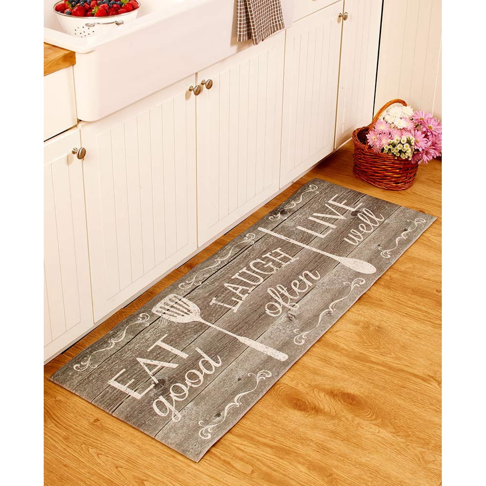 55" Themed Kitchen RunnersEat Laugh Live