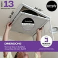 thumbnail image 2 of Simply Filters 24.5x24.5x1 MERV 13, MPR 1500, AC Furnace HVAC Air Filter (6 Pack), 2 of 8