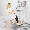 thumbnail image 7 of SDADI L1010WFLT Adjustable Height Mobile Standing Office Computer Desk, 7 of 7