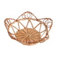 thumbnail image 4 of 1 cesta de frutas tejida de ratán, cesta sencilla para el hogar, cesta para fiestas, color caqui, 4 of 6