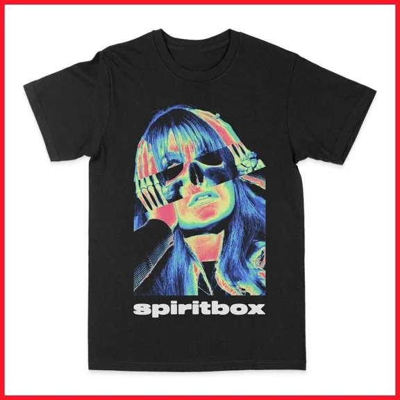 VINTAGE Spiritbox Xray World Tour Black Unisex Shirt Gift Fans J1037