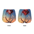 thumbnail image 5 of Lsque Sunset Rose Elegance Printed Women's Running Shorts with Liner Pockets,Elastic Quick Dry Workout Athletic Gym Yoga Shorts,Womens High Waist Shorts-XX-Large, 5 of 9
