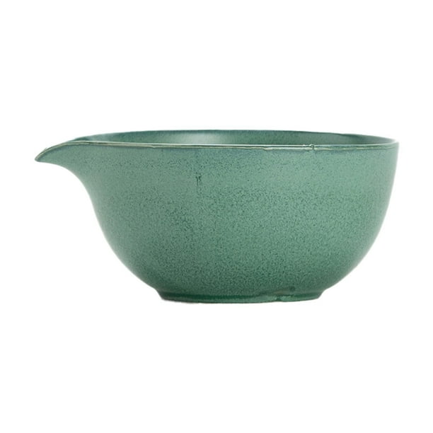 Cuenco de Matcha, accesorios para la del té japonés, utensilios, regalo para el hogar para amantes del matcha, amigos y familiares, cerámica Verde