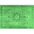 thumbnail image 1 of Ahgly Company Indoor Rectangle Persian Emerald Green Traditional Area Rugs, 2' x 3', 1 of 4