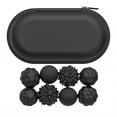 thumbnail image 1 of QualitChoice Massage Balls Wave-like Grooves For Flowing Massage Sensation Designedto Simulate Formotion black, 1 of 6