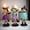 Mystical Victorian Witch Sisters Set of Three Figurines, Enchanted 6" Statues for a Bewitching Halloween Tabletop Display, variant on Ominious Black Cat Wizard Figurine, 7" Solar Light Gothic Yard Statue Decor