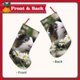 thumbnail image 2 of Wukai Daisy Guinea Pig Print Christmas Stockings 18" Christmas Stocking Snowman Burlap Plaid Xmas Stocking Holiday Christmas Decoration Gifts for Family Kids, 2 of 7