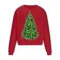 thumbnail image 3 of Sudadera sin capucha para hombre, cuello redondo, deportiva, con estampado de árbol de Navidad, sudadera con capucha, jersey de manga larga, blusa de poliéster para hombre, 3 of 4