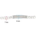 thumbnail image 2 of Pulsera de Placa con Circonias Horoz Plata 925 19 cm, 2 of 5