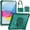 Green, variant on Dteck for iPad 10th Generation Case, iPad 10.9" 10th Gen 2022 Case for Kids, Heavy Duty Drop Protection Shockproof Rugged Cover with Shoulder Strap + Rotating Handle Stand Screen Protector,Black