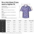 thumbnail image 6 of Lsque Daisies Flowers pattern Hawaiian Shirt for Men, Unisex Summer Beach Casual Short Sleeve Button Down Shirts-Small, 6 of 9