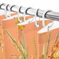 thumbnail image 6 of Shower Curtain 48"W x 72"L Fall Thanksgiving Robin Wheat Hedgehog Pumpkins Brown Fabric Shower Curtains Set with Hooks Water Repellent Bathroom Curtains Machine Washable Bathroom Accessories, 6 of 6