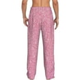 thumbnail image 3 of Balery Men'S Glitter Pink Pants,Sleepwear Pants,Pajama Pants,Pj Bottoms Drawstring And Pockets-Small, 3 of 9