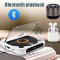 thumbnail image 3 of Lecteur CD Portable, Bluetooth 5.3, Prend en Charge CD/AUX/USB, Haut-Parleurs Hi-Fi Intégrés, Rechargeable, Modes Répétés, Compact et Léger pour Voyage, Maison, Voiture, 3 of 10