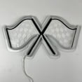 thumbnail image 4 of Glowneon Racing Flags Neon Print Sign, Racing Flags Wall Decor Light, 4 of 4