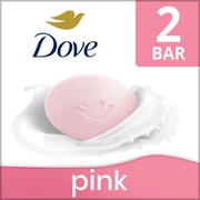 Dove Beauty Bar Soap For Soft, Smooth Skin, Pink Rosa, Cleans & Moisturizes, 3.75 oz 2 Bars