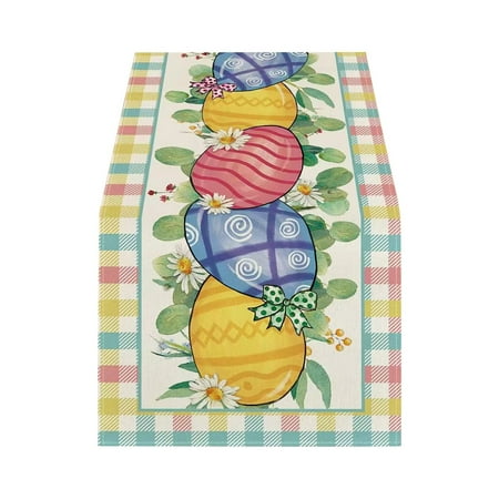 

Easter Table Flag Holiday Bunny Egg Little Printed Vintage Easter Decor Tablecloth Easter Home Decorations Graduation Party Tablecloth Tan Cloth Mantel Rose Football Table Table Cloths Rectangle 60 X