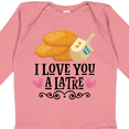 thumbnail image 4 of Inktastic Hanukkah Cute Latke Dreidel Girls Long Sleeve Baby Bodysuit, 4 of 5