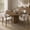 Vintage color, variant on 47 Inch Round Dining Table for 4-6 People, Modern Circle Kitchen Table with 1.18” Thick Top and Sturdy Square Pedestal Base for Small Spaces, Dining Room Table Only