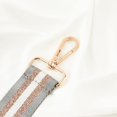 thumbnail image 2 of SURJDE Wide Purse Strap Adjustable Replacement Shoulder Crossbody Strap Handbag Strap, Silver Gray Stripes, Standard, 2 of 6