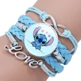 thumbnail image 2 of DisneyStitch-pulsera multicapa azul para niñas, joyería de Anime Lilo & Stitch, pulsera de gemas de tiempo, regalo de cumpleaños para niños, 2 of 5
