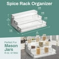 thumbnail image 6 of Home Intuition 3-Tier Clear Spice Rack Glass Spice-Jar Organizer for Cabinet Kitchen Pantry Shelf-Organizer, 6 of 7