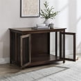 thumbnail image 2 of Pemberly Row Transitional Wood Credenza Dog Crate in Dark Brown, 2 of 12