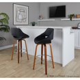 thumbnail image 3 of LumiSource Fabrico 30" Fixed-Height Barstool - Set of 2, 3 of 9