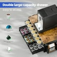 thumbnail image 3 of A house of tools Coffee Pod Holder for K Cups, with 2 Tier Slidng Storage Drawer and Coffee Accessories Holder, 63 Large or 80 Small Capsule Organizer, Black, 3 of 7