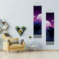 thumbnail image 2 of 1set Pack of 2 Blood Moon Wolf Howl Tapestries Blood Moon Vertical Tapestry Mystical Wolf Tassel Tapestry Wall Hanging for Bedroom Living Room Home 13 x 51 Inch Colorful, 2 of 9