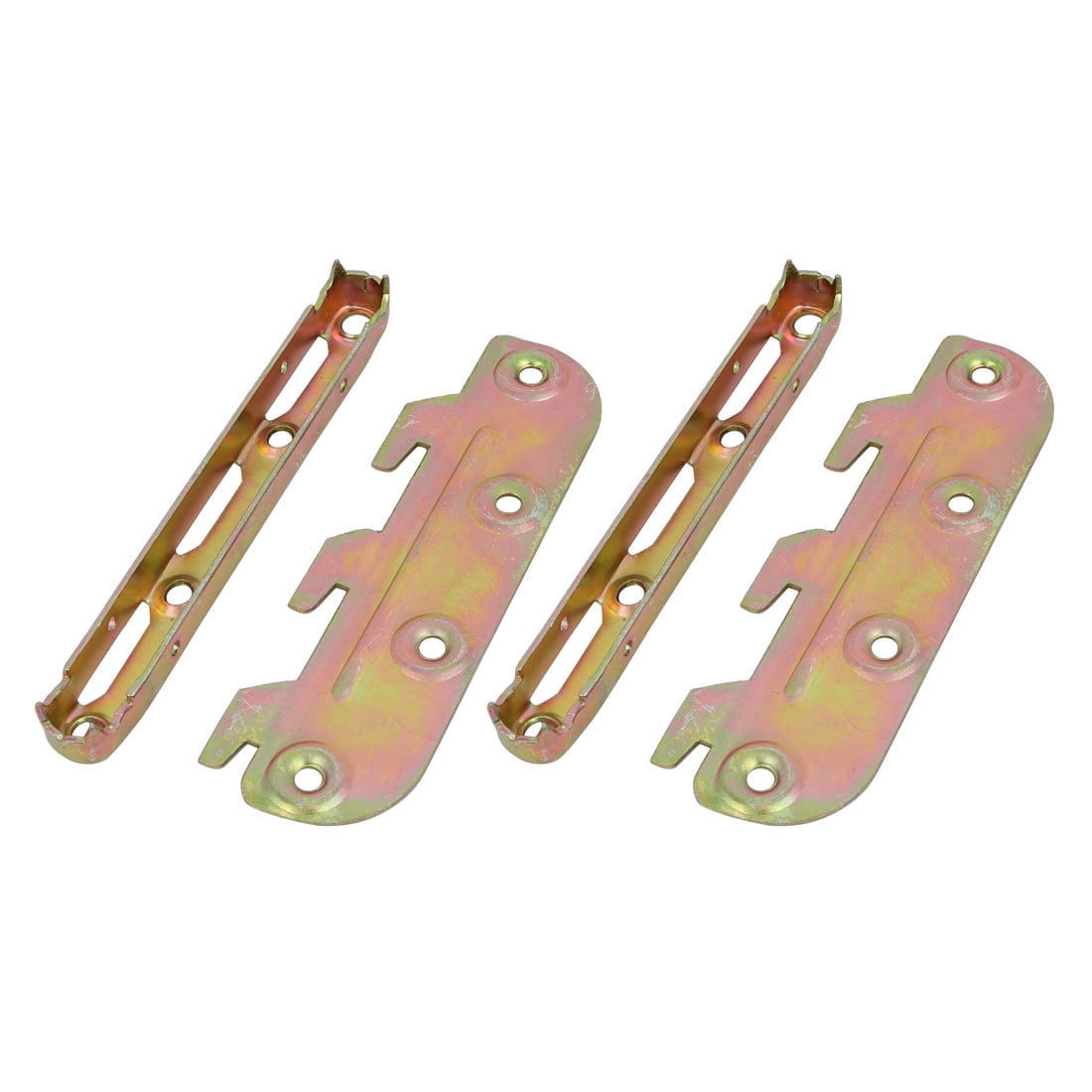 5inch Screw Fixed Bed Hinge Rail Brackets Connecting Fittings 2 Sets