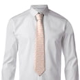 thumbnail image 2 of Naloa Cute Poodle Dog Print Solid Color Tie Formal Necktie for Men，Suitable for business, daily life, work, 2 of 5